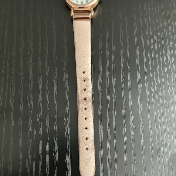Anne Klein 10/9886 Rose Gold Bezel Pink Leather Band Women's Watch - Picture 6 of 6